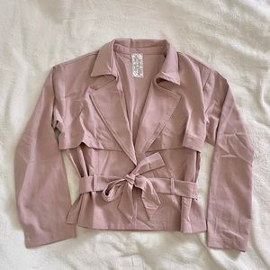 Sadie & Sage Blush Pink Blazer/Moto Jacket
